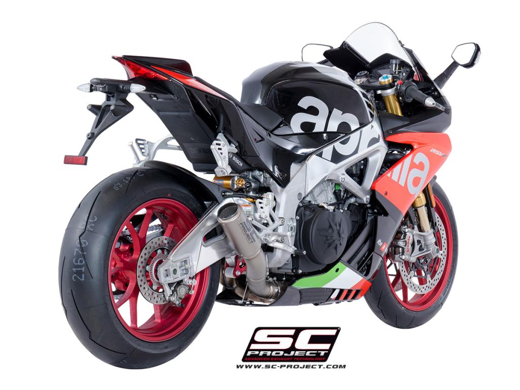 APRILIA RSV4 (2017) - RF - RR CR-T Muffler, Low Position, Titanium