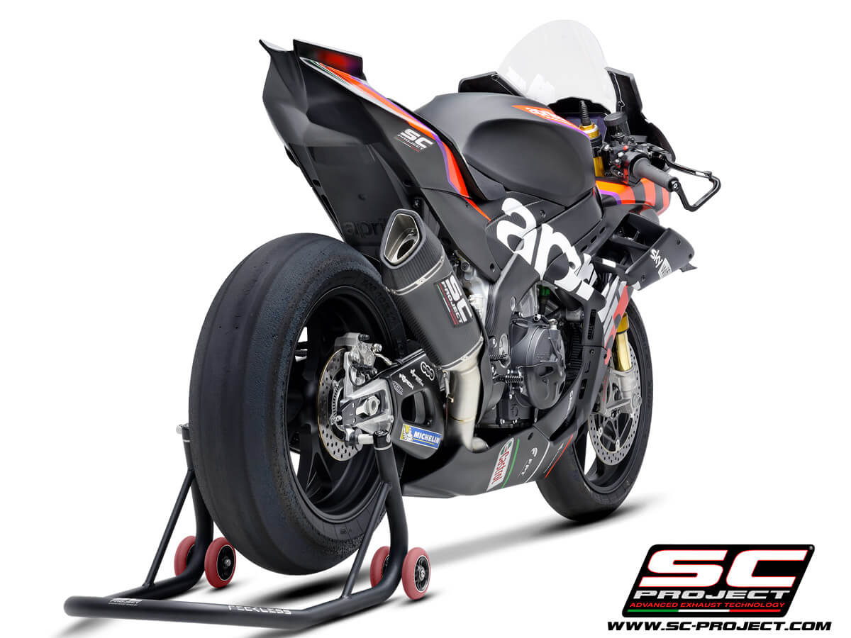 Aprilia RSV4 (2021-2022) - FACTORY Full exhaust system 4-2-1, titanium, with SC1-R Muffler (250 mm)