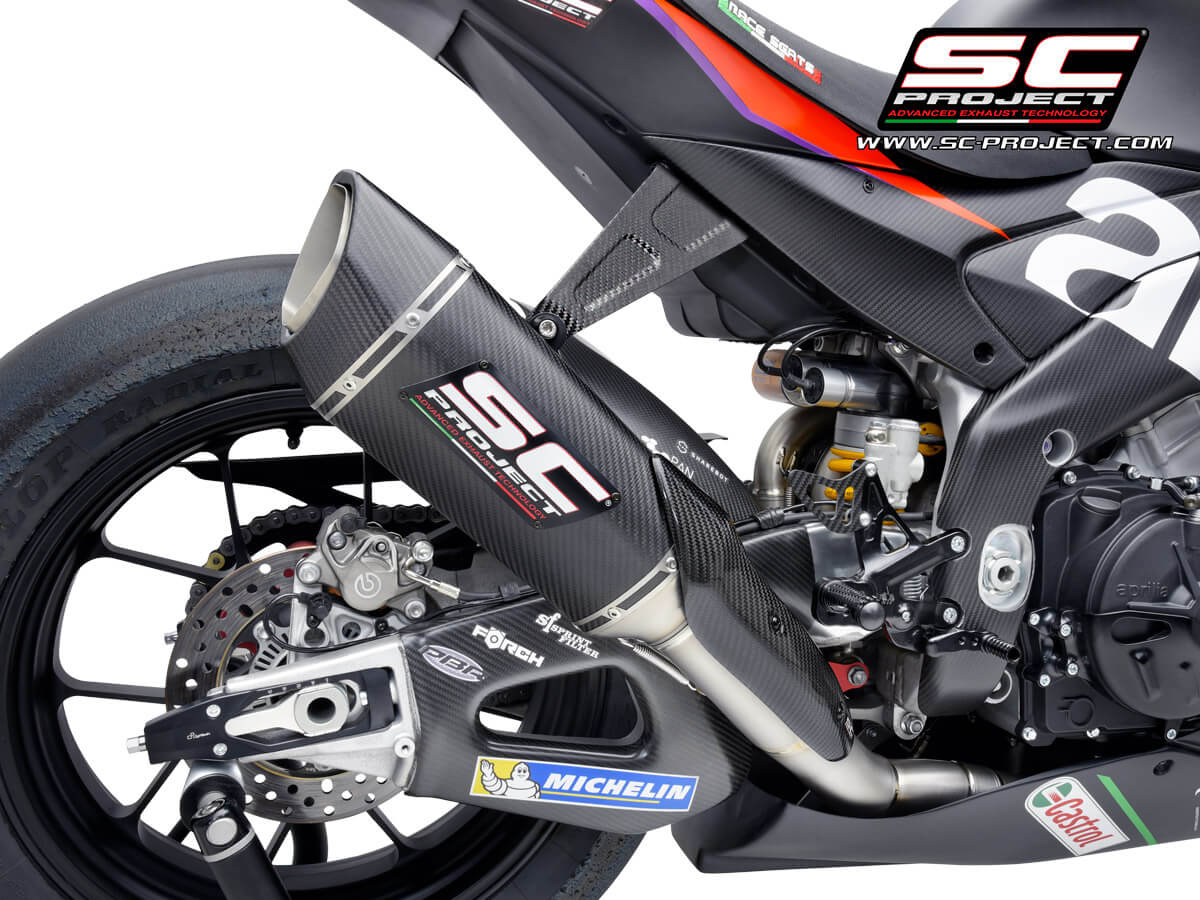 Aprilia RSV4 (2021-2022) - FACTORY Full exhaust system 4-2-1, titanium, with SC1-R Muffler (250 mm)