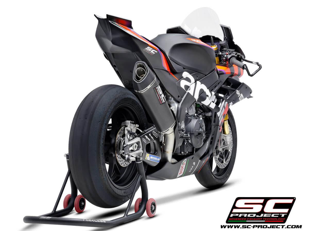 Aprilia RSV4 (2021-2022) - FACTORY Full exhaust system 4-2-1, titanium, with SC1-R Muffler (350 mm)