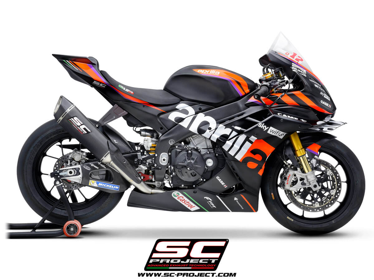 Aprilia RSV4 (2021-2022) - FACTORY Full exhaust system 4-2-1, titanium, with SC1-R Muffler (350 mm)