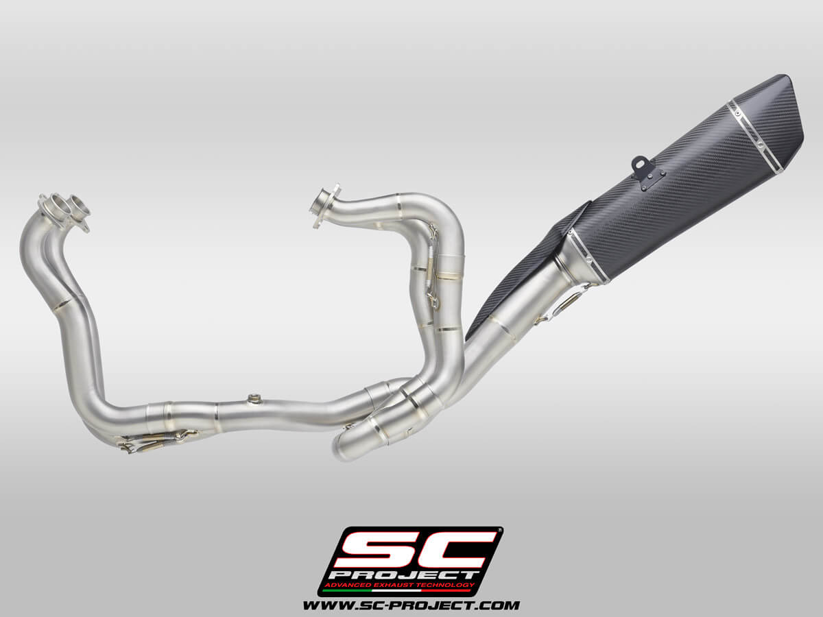 Aprilia RSV4 (2021-2022) - FACTORY Full exhaust system 4-2-1, titanium, with SC1-R Muffler (350 mm)