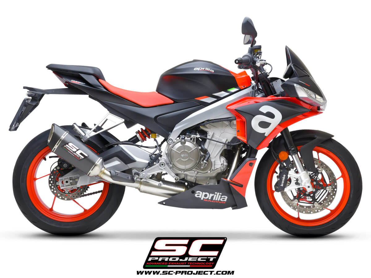 APRILIA TUONO 660 (2021-2023) Full exhaust system 2-1, with SC1-R Muffler - Euro 5