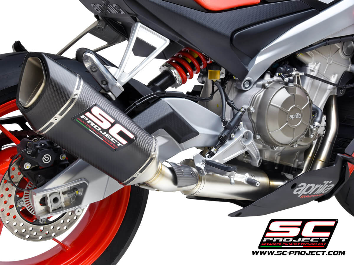 APRILIA TUONO 660 (2021-2023) Full exhaust system 2-1, with SC1-R Muffler - Euro 5