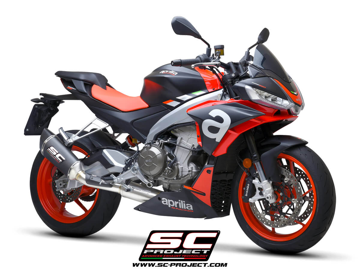 APRILIA TUONO 660 (2021-2023) Full exhaust system 2-1, with SC1-R Muffler - Euro 5