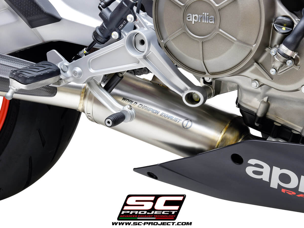 APRILIA TUONO 660 (2021-2023) Full exhaust system 2-1, with SC1-R Muffler - Euro 5