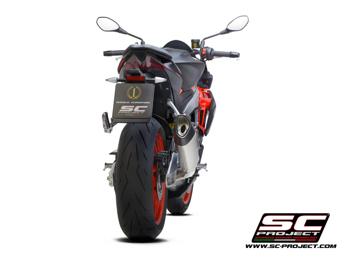 APRILIA TUONO 660 (2021-2023) Full exhaust system 2-1, with SC1-R Muffler - Euro 5