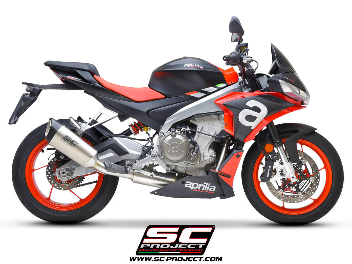 APRILIA TUONO 660 (2021-2023) Full exhaust system 2-1, with SC1-R Muffler - Euro 5