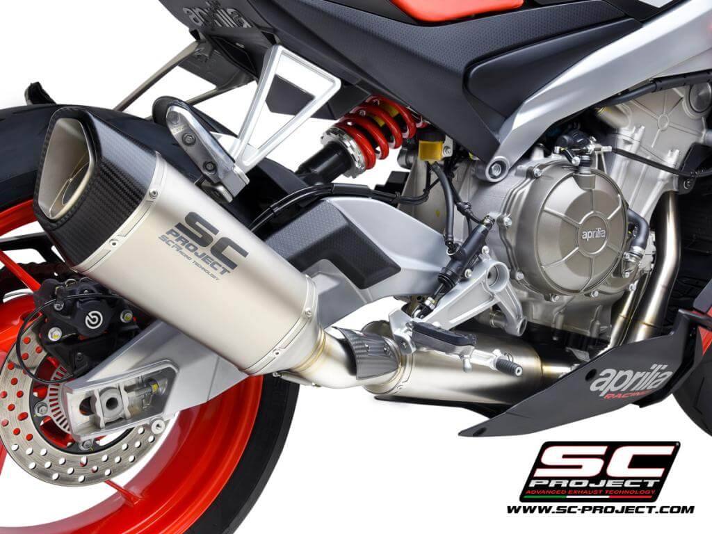 APRILIA TUONO 660 (2021-2023) Full exhaust system 2-1, with SC1-R Muffler - Euro 5