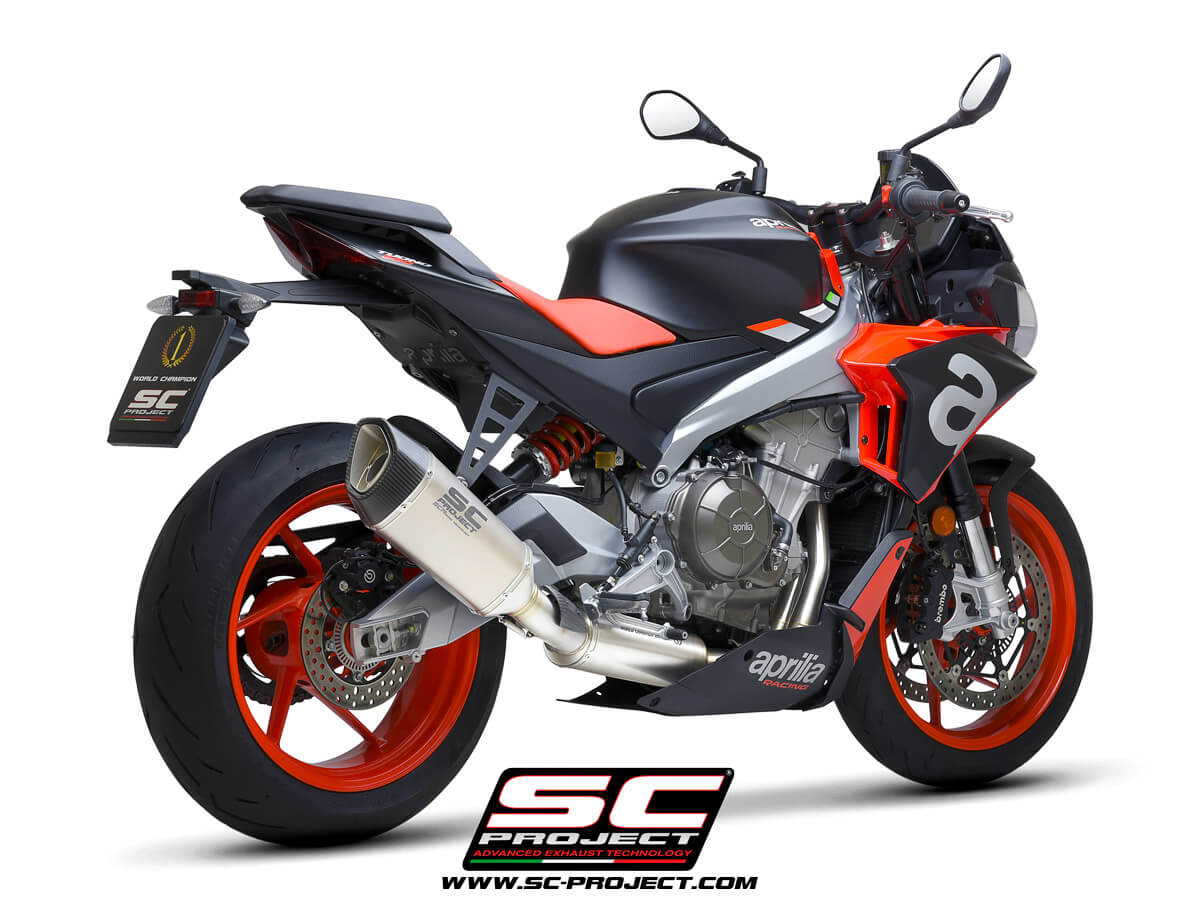 APRILIA TUONO 660 (2021-2023) Full exhaust system 2-1, with SC1-R Muffler - Euro 5