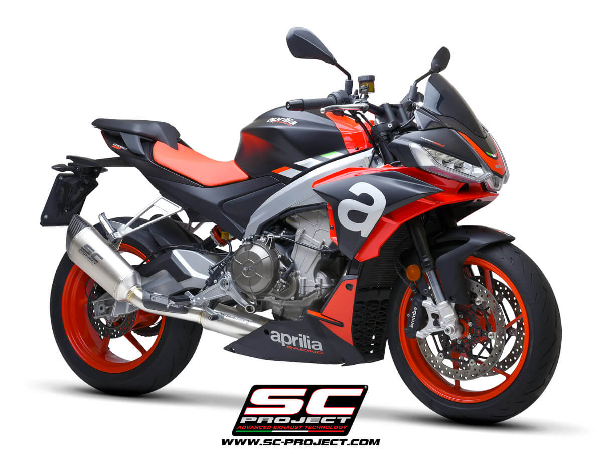 APRILIA TUONO 660 (2021-2023) Full exhaust system 2-1, with SC1-R Muffler - Euro 5