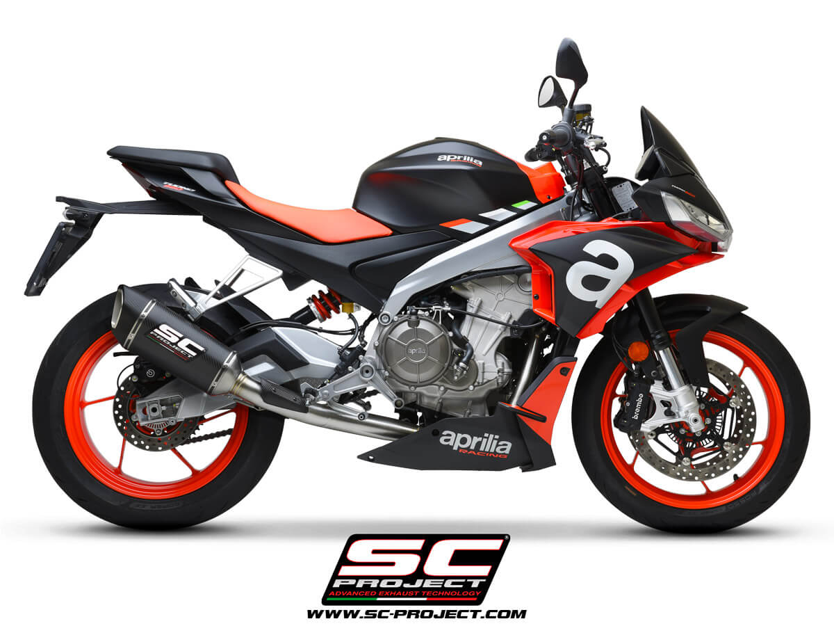 APRILIA TUONO 660 (2021) Full exhaust system 2-1, Stainless steel AISI 304, with SC1-R Muffler