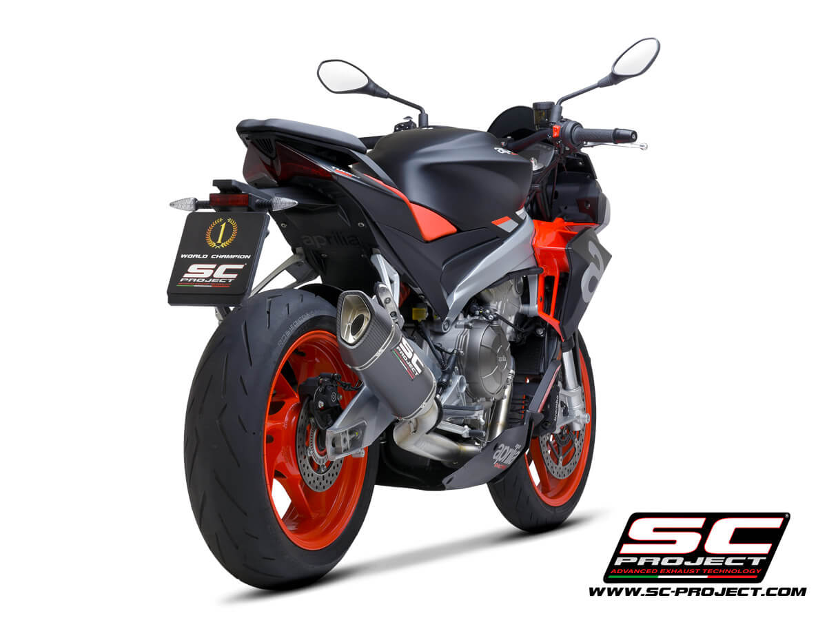 APRILIA TUONO 660 (2021) Full exhaust system 2-1, Stainless steel AISI 304, with SC1-R Muffler