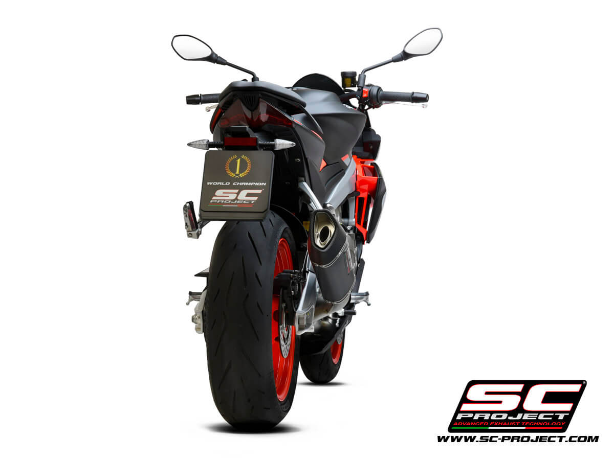 APRILIA TUONO 660 (2021) Full exhaust system 2-1, Stainless steel AISI 304, with SC1-R Muffler