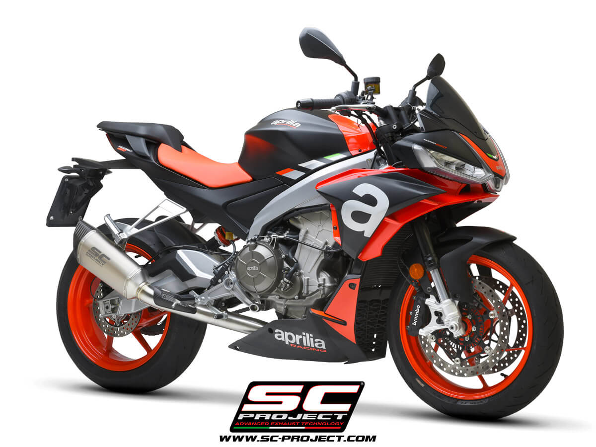 APRILIA TUONO 660 (2021) Full exhaust system 2-1, Stainless steel AISI 304, with SC1-R Muffler