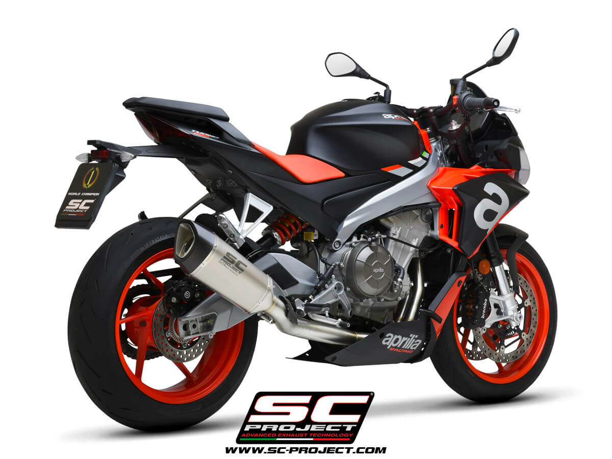 APRILIA TUONO 660 (2021) Full exhaust system 2-1, Stainless steel AISI 304, with SC1-R Muffler