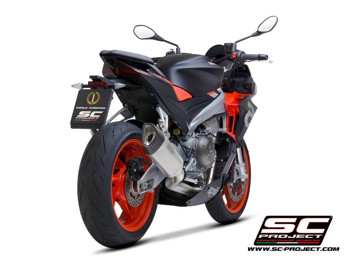 APRILIA TUONO 660 (2021) Full exhaust system 2-1, Stainless steel AISI 304, with SC1-R Muffler