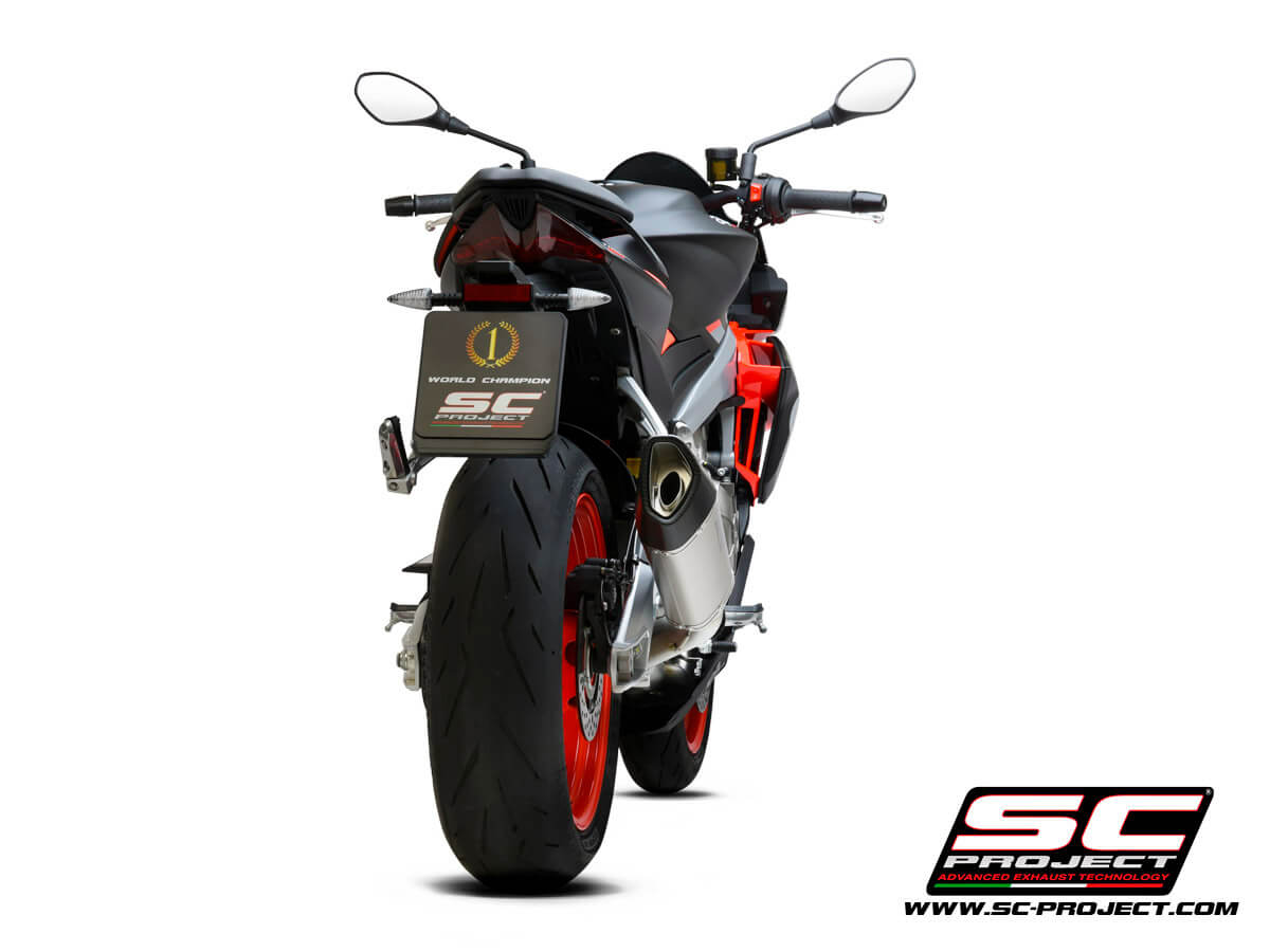 APRILIA TUONO 660 (2021) Full exhaust system 2-1, Stainless steel AISI 304, with SC1-R Muffler