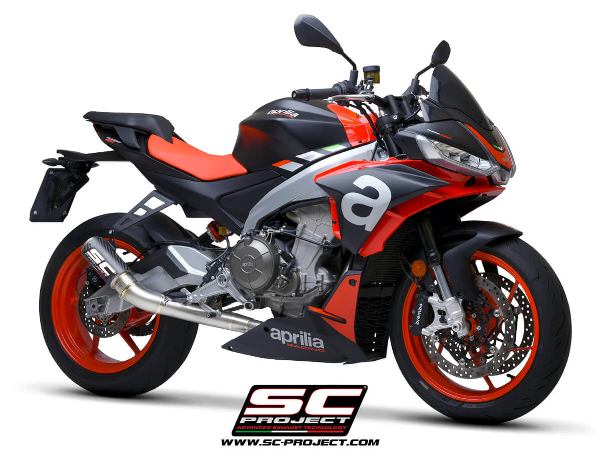 APRILIA TUONO 660 (2021) Full exhaust system 2-1, titanium, with CR-T Muffler