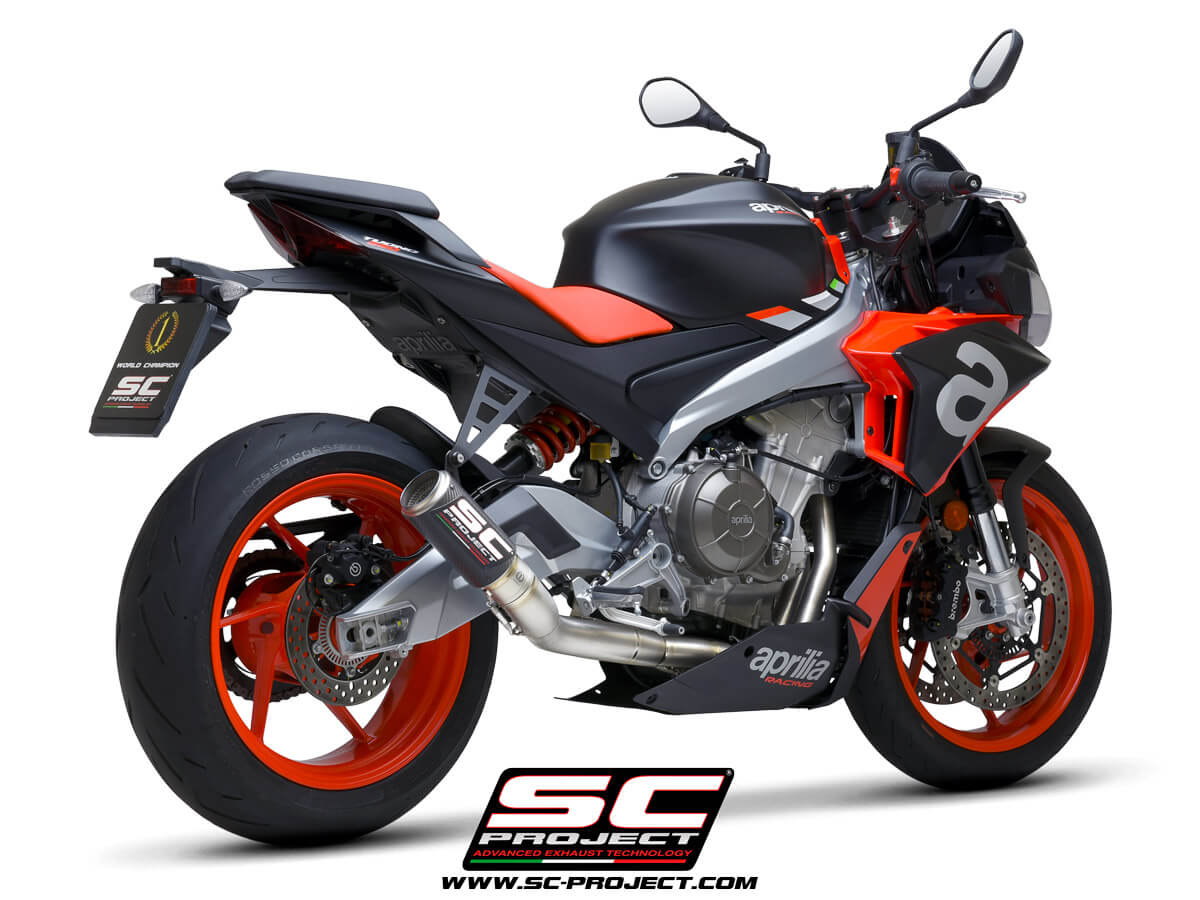 APRILIA TUONO 660 (2021) Full exhaust system 2-1, titanium, with CR-T Muffler