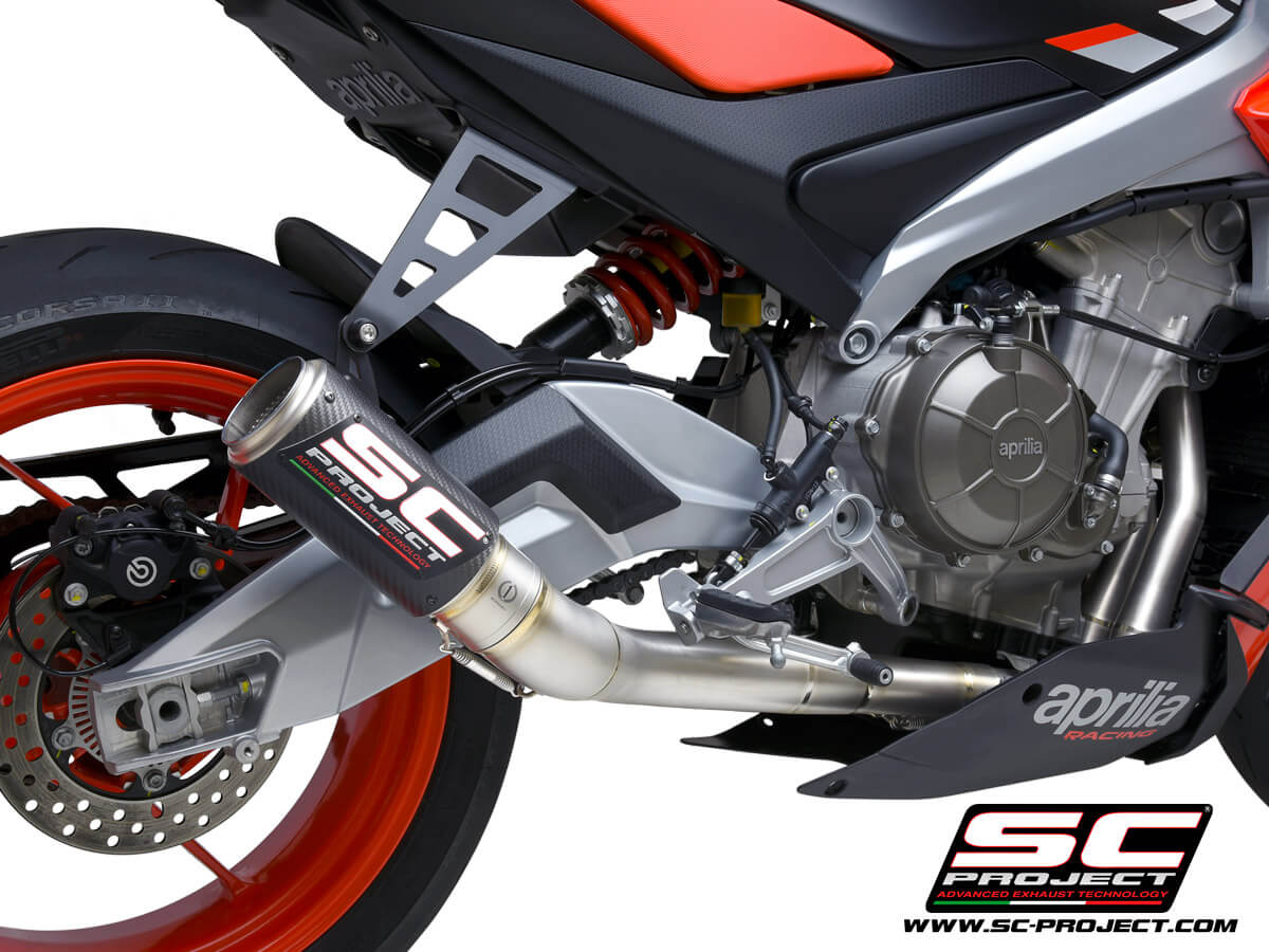 APRILIA TUONO 660 (2021) Full exhaust system 2-1, titanium, with CR-T Muffler