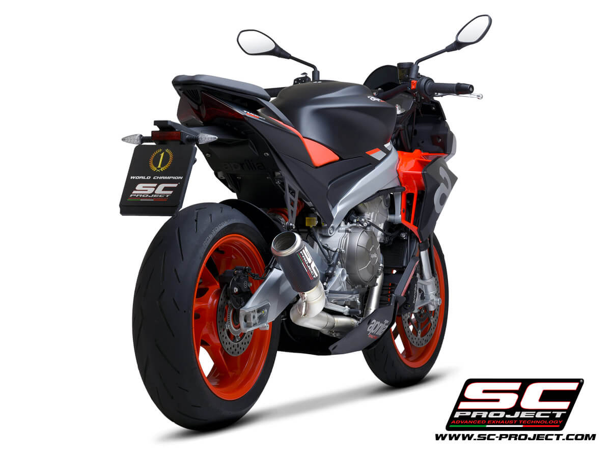 APRILIA TUONO 660 (2021) Full exhaust system 2-1, titanium, with CR-T Muffler