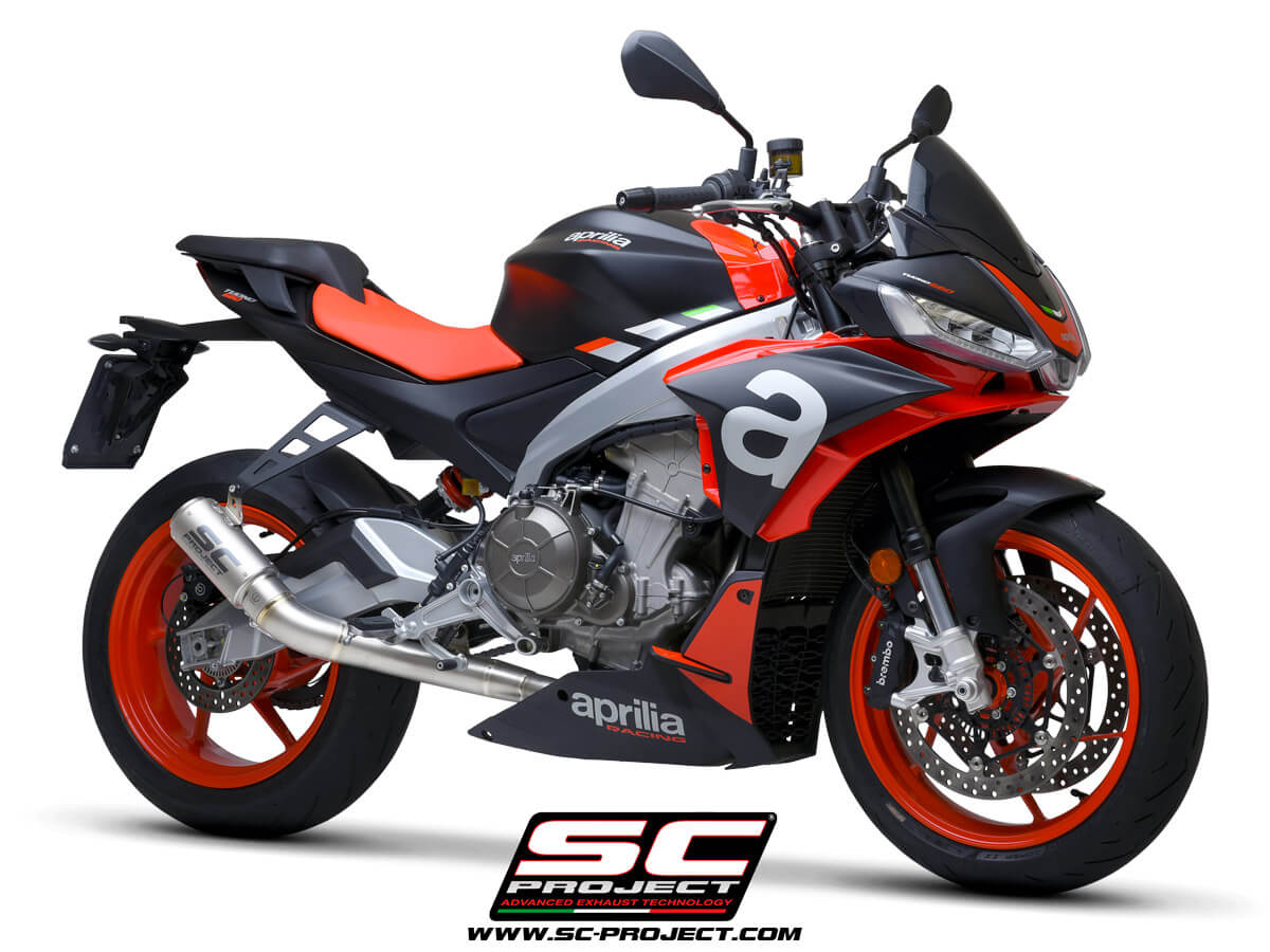 APRILIA TUONO 660 (2021) Full exhaust system 2-1, titanium, with CR-T Muffler