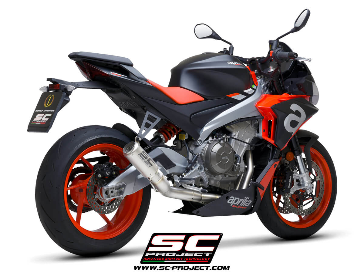 APRILIA TUONO 660 (2021) Full exhaust system 2-1, titanium, with CR-T Muffler