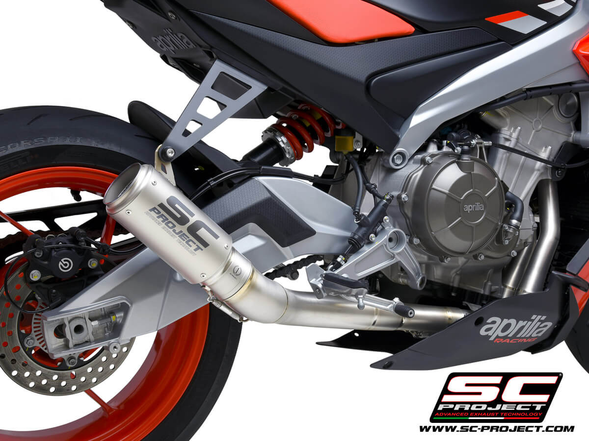 APRILIA TUONO 660 (2021) Full exhaust system 2-1, titanium, with CR-T Muffler