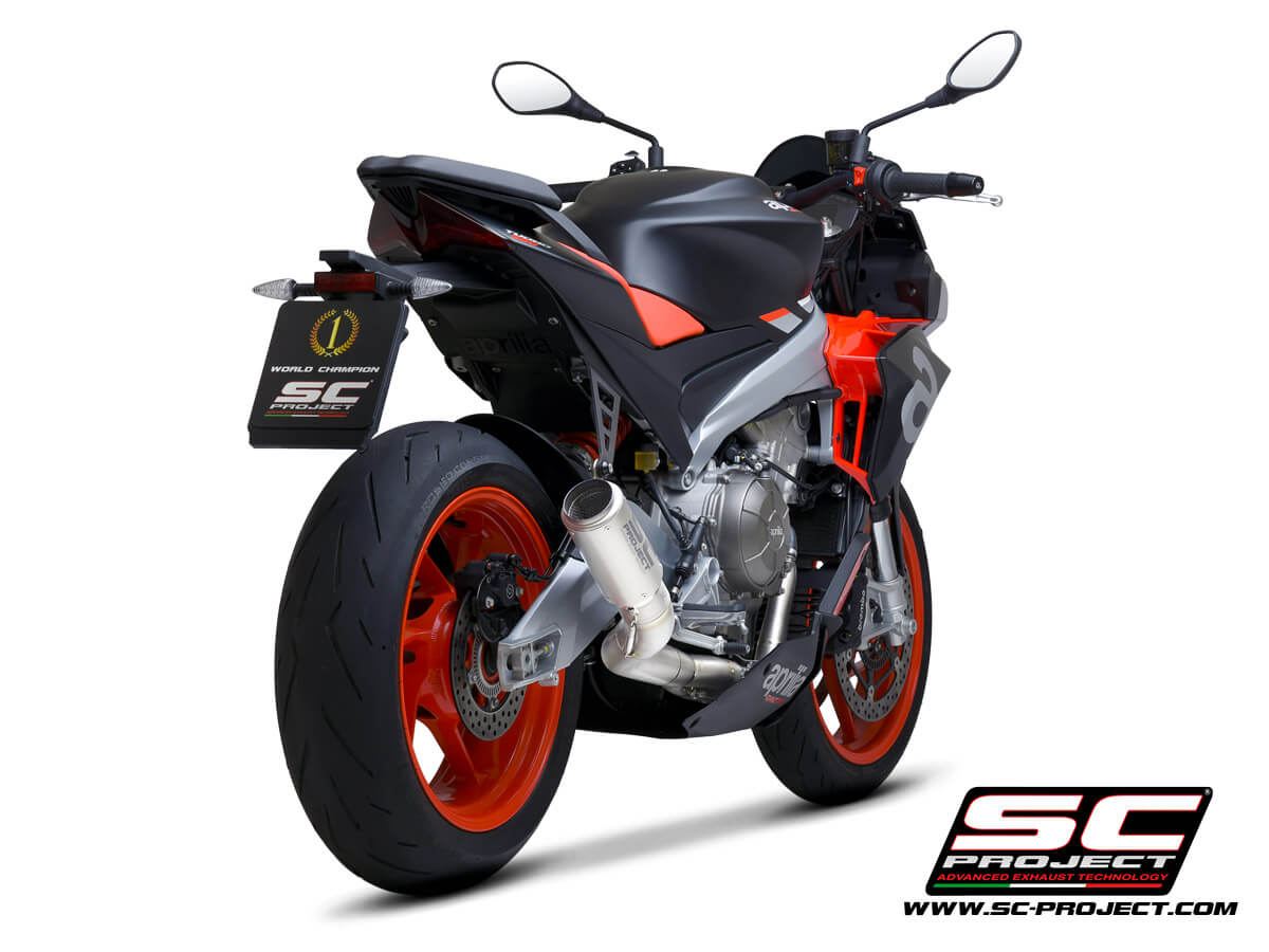 APRILIA TUONO 660 (2021) Full exhaust system 2-1, titanium, with CR-T Muffler