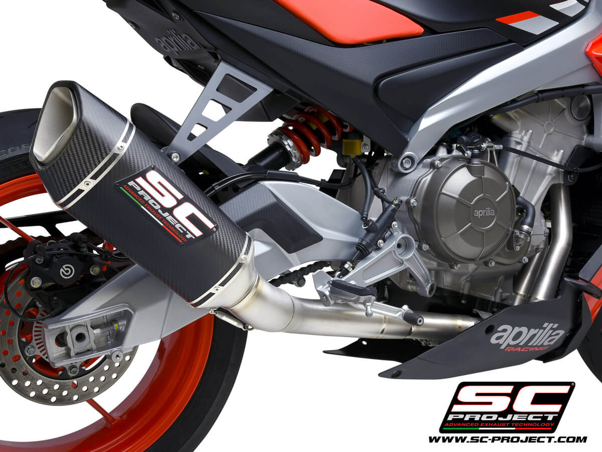 APRILIA TUONO 660 (2021) Full exhaust system 2-1 "Trofeo", titanium, with SC1-R Muffler