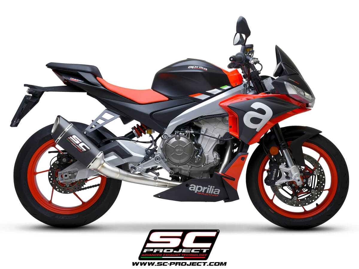 APRILIA TUONO 660 (2021) Full exhaust system 2-1 "Trofeo", titanium, with SC1-R Muffler