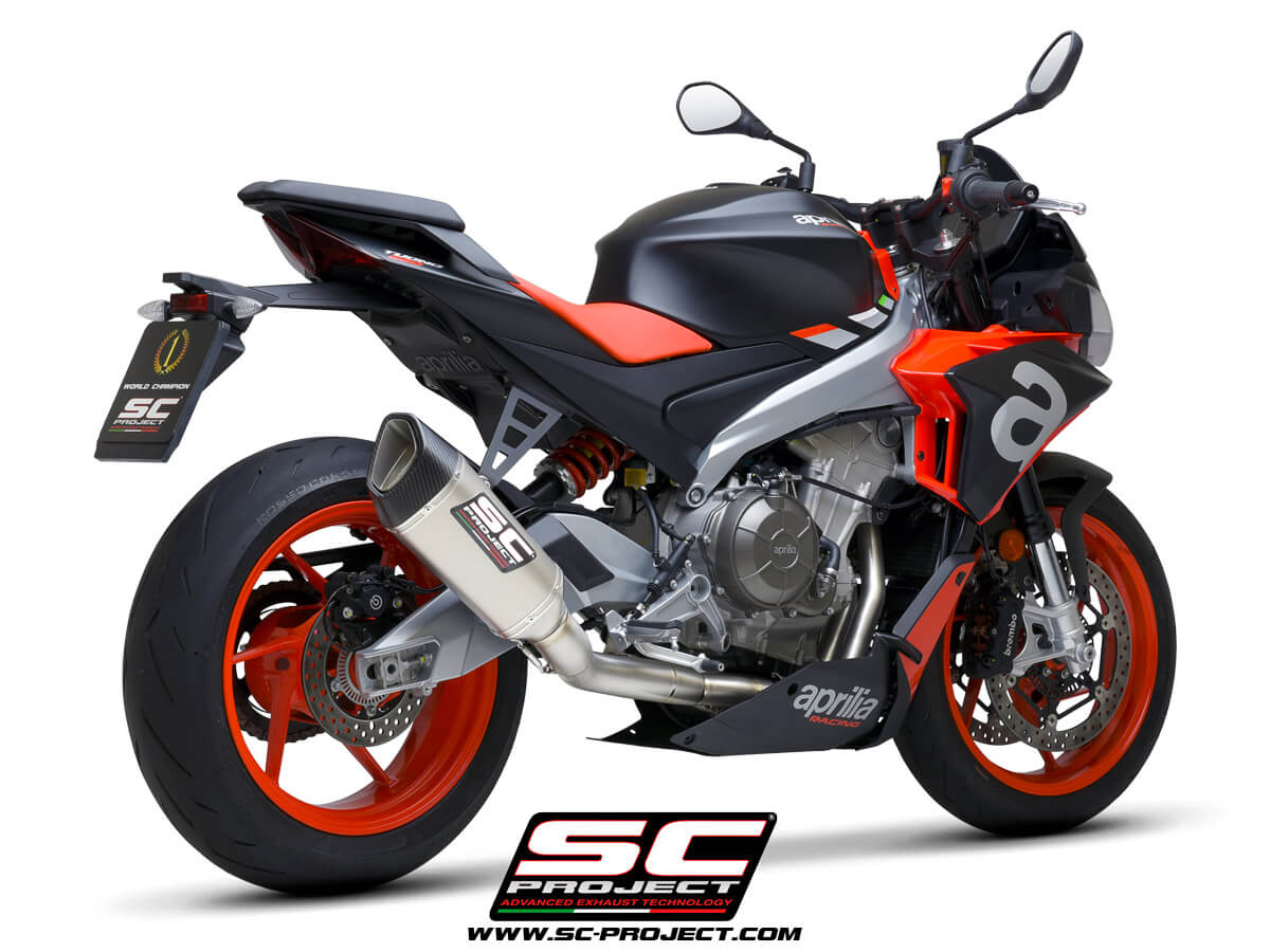 APRILIA TUONO 660 (2021) Full exhaust system 2-1 "Trofeo", titanium, with SC1-R Muffler