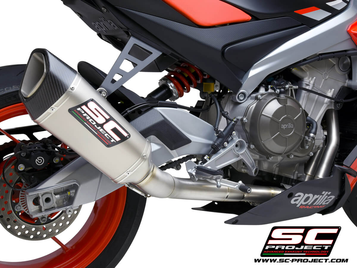 APRILIA TUONO 660 (2021) Full exhaust system 2-1 "Trofeo", titanium, with SC1-R Muffler