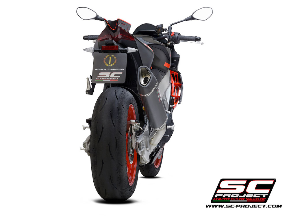 Aprilia TUONO V4 (2021 - 2022) - Factory SC1-R Muffler (350mm), with carbon fiber end cap