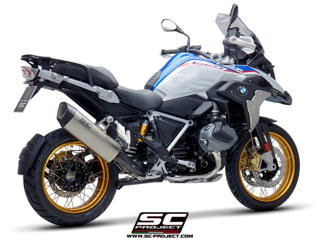 BMW R 1250 GS (2020 - 2021) - ADVENTURE - EURO 5 SC1-R GT Muffler, Titanium, with Carbon fibre end cap