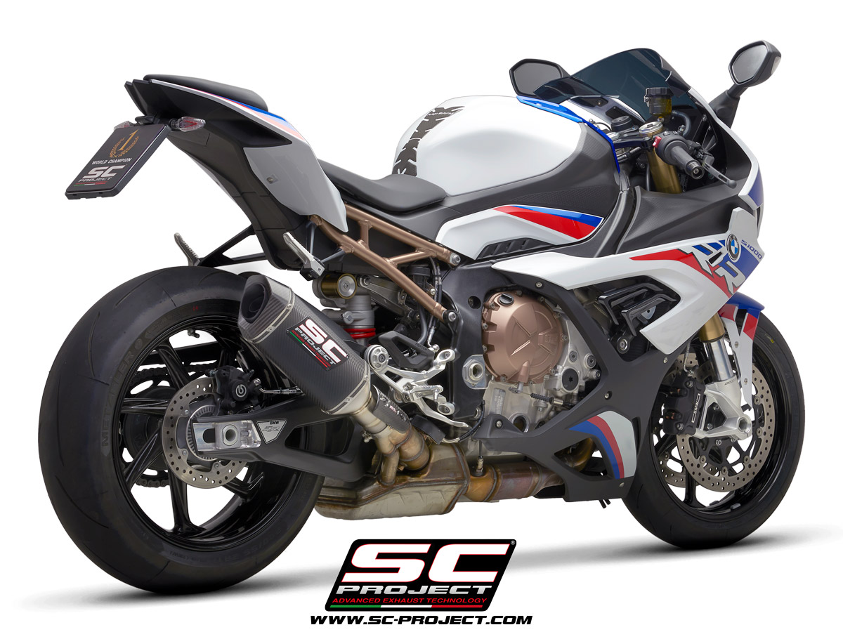 BMW S 1000 RR (2020 - 2021) - EURO 5 S1 Muffler, Titanium, with Carbon fibre end cap