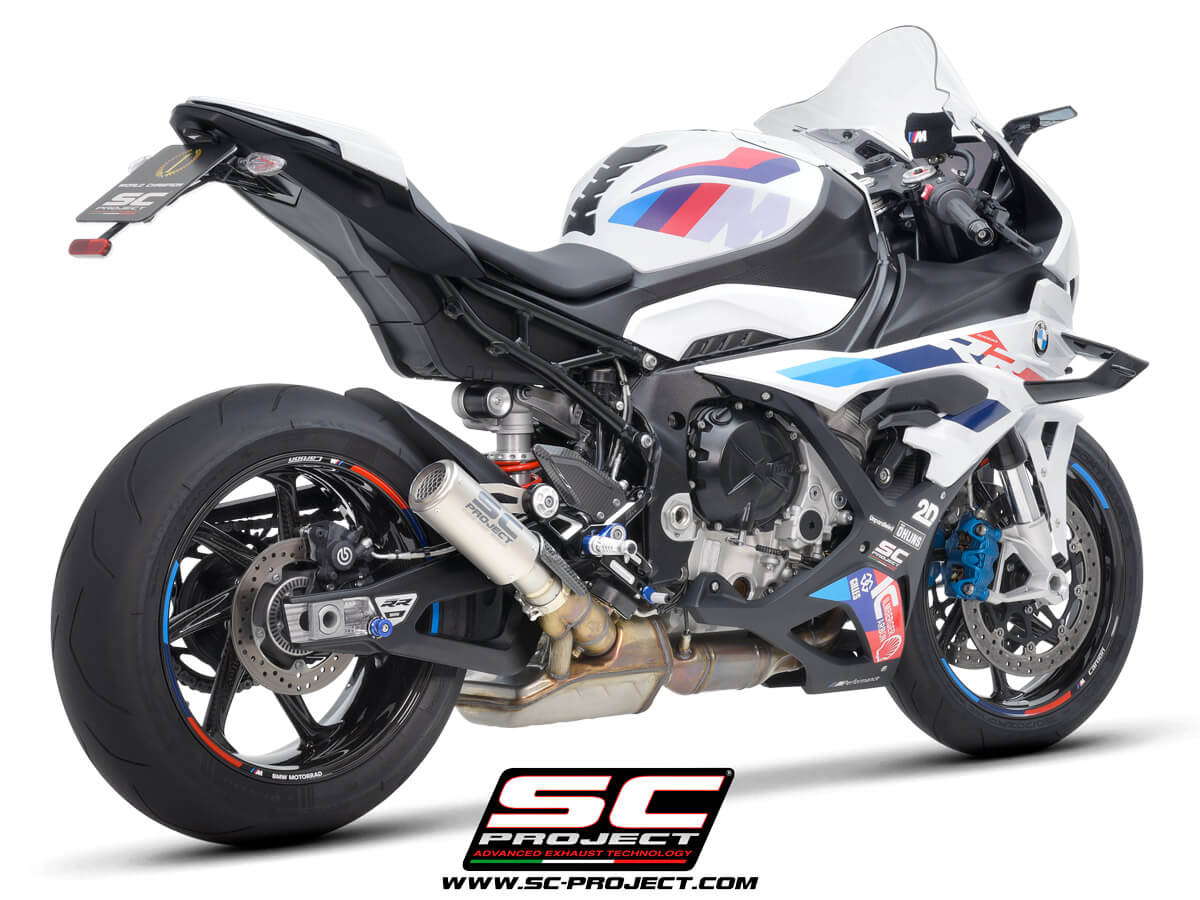 BMW S 1000 RR (2023) CR-T titanium exhaust, with stoneguard grid