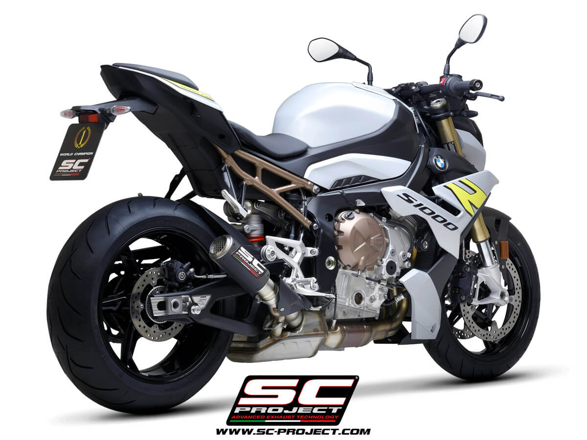 BMW S 1000 R (2021) CR-T Muffler, with Titanium mesh on exit muffler