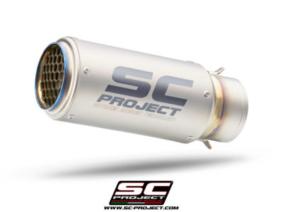 CR-T Race Muffler Titanium (with Titanium Exit Mesh)