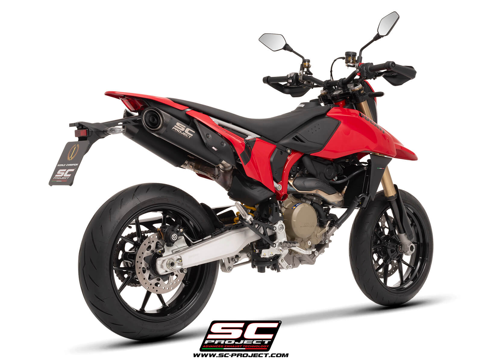 DUCATI HYPERMOTARD 698 MONO - RVE (2024) Dual undertail S1-C titanium, matt black