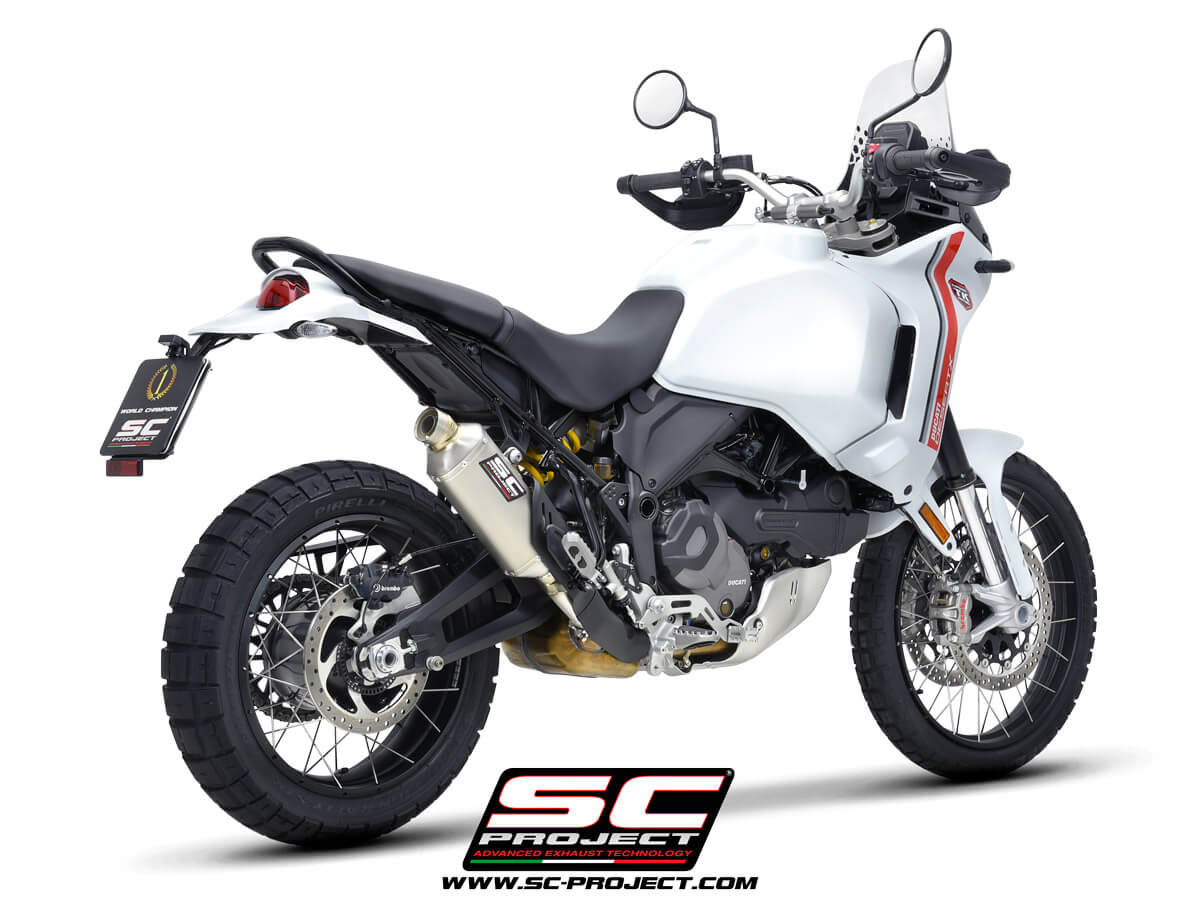 DUCATI DESERTX (2022) Rally Raid Muffler, titanium