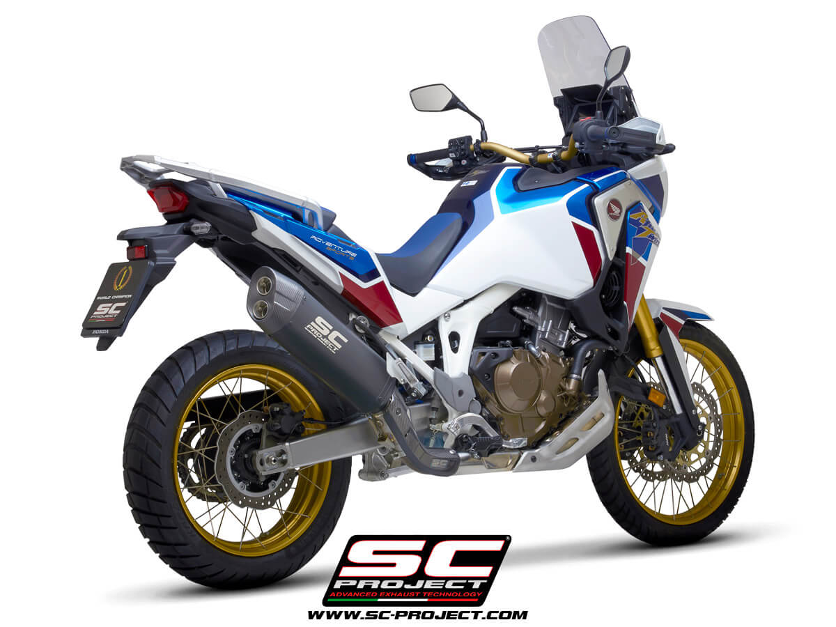 HONDA CRF1100L AFRICA TWIN (2020 - 2023) - ADVENTURE Adventure titanium exhaust, matt black