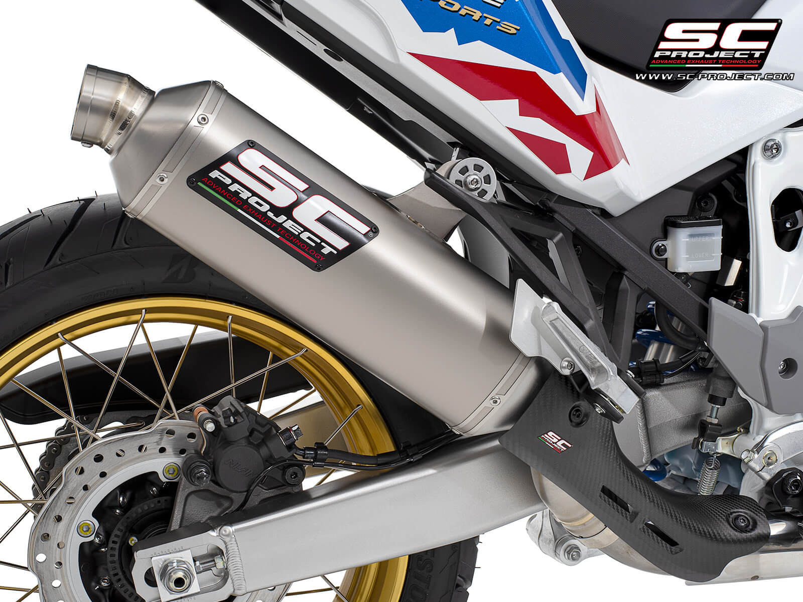 Honda CRF1100L AFRICA TWIN (2024) - ADVENTURE Rally Raid titanium exhaust