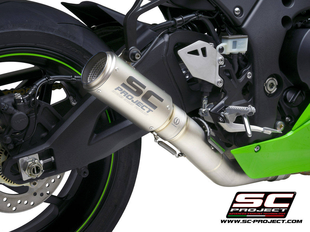 KAWASAKI NINJA ZX-10R - RR (2021) CR-T Muffler, titanium, with titanium end cap, with de-cat link pipe