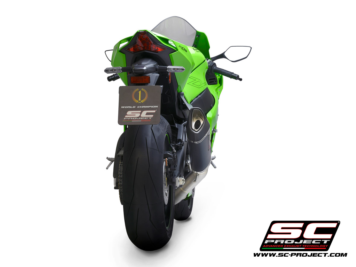 KAWASAKI NINJA ZX-10R - RR (2021) SC1-R Muffler, carbon fiber, with carbon fiber end cap, with de-cat link pipe