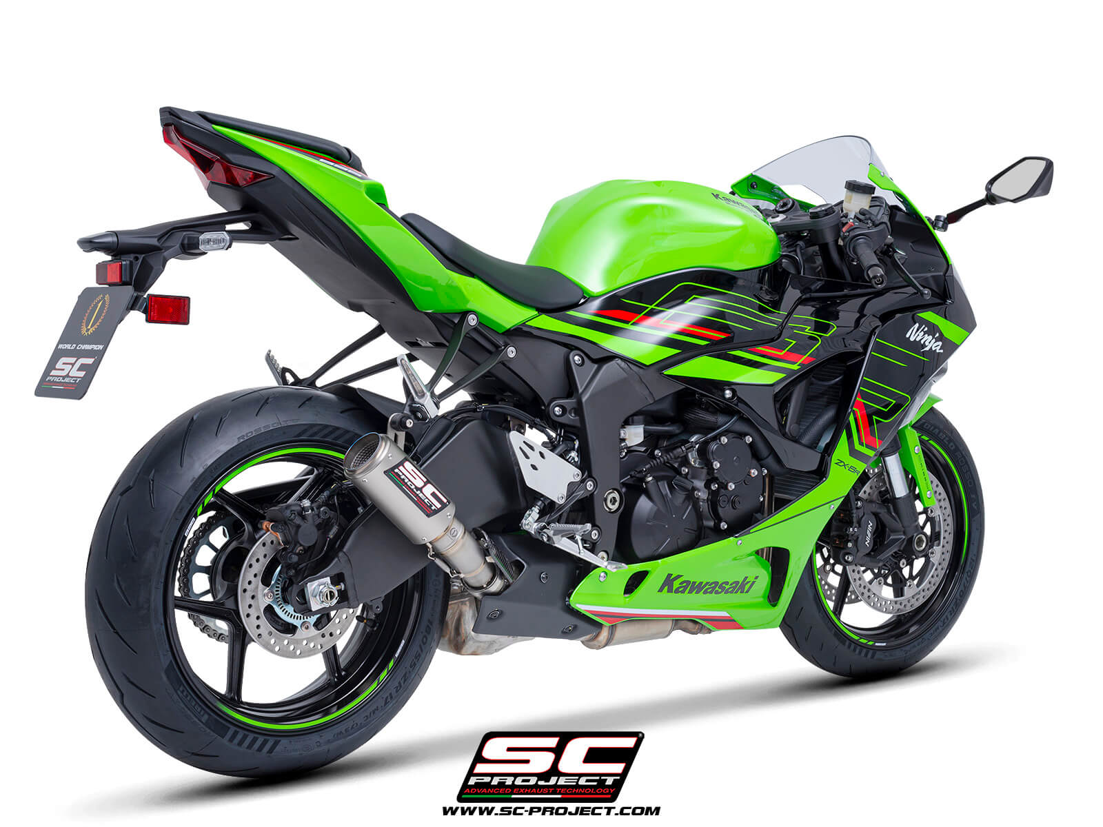 KAWASAKI NINJA ZX-6R (2024) CR-T titanium exhaust