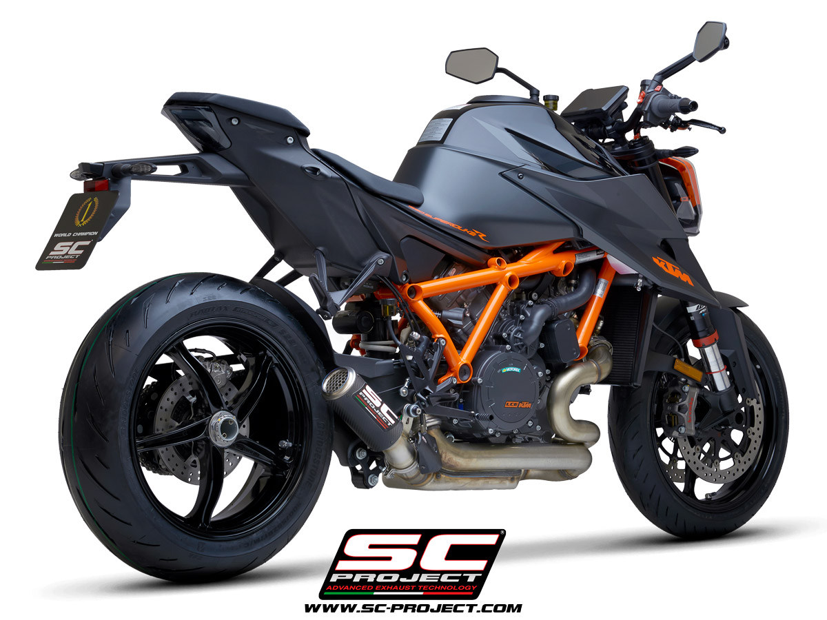 KTM 1290 SUPER DUKE R (2021) CR-T Muffler, with Titanium mesh on exit muffler