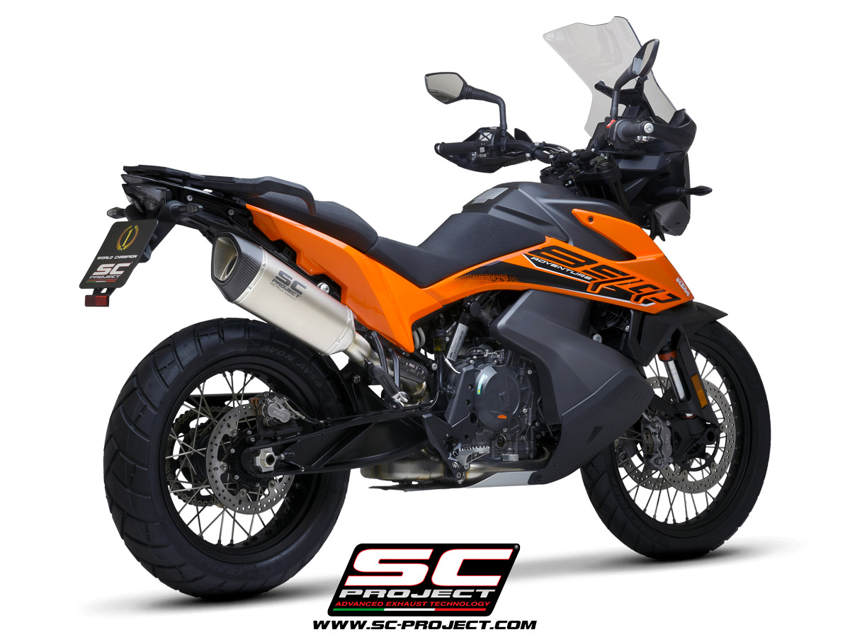 KTM 890 Adventure / 890 Adventure A2 (2021) SC1-R Muffler, with Carbon fiber end cap