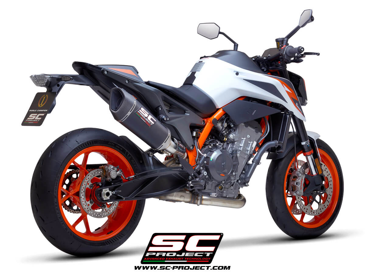 KTM 890 Duke (2020) SC1-R Muffler, with carbon fibre end cap